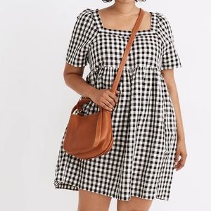 Madewell Allie Mini Dress in Gingham Check